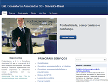 Tablet Screenshot of llconsultores.com.br